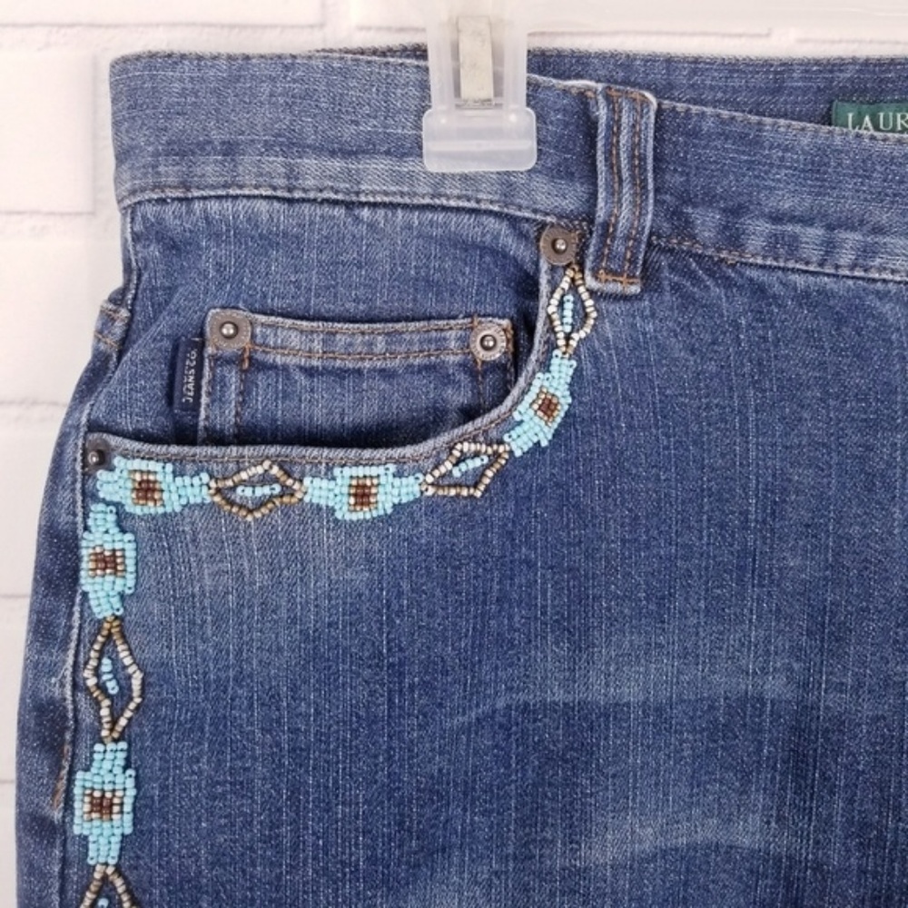 Gorgeous Ralph Lauren Jeans Co with beaded trim
